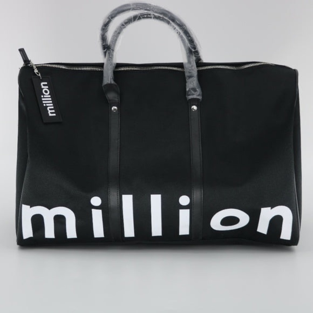 NWOT Paco Rabanne Million Black Duffle Bag